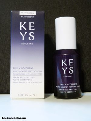 Keys Soulcare Peptide serum bottle with box