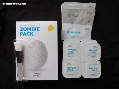 contents of zombie pack box by skin1004