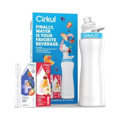 Cirkul Water Bottle with customizable flavor cartridges for a zero-calorie hydration experience